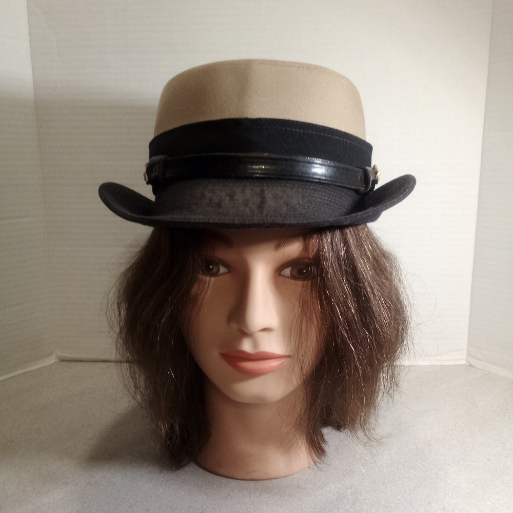 Vintage WWII US Woman's Navy Officers Khaki Hat
